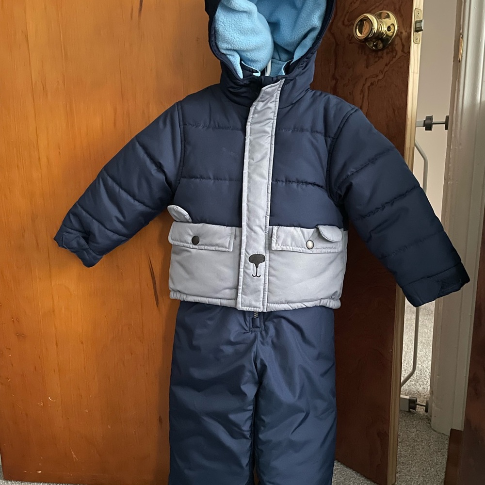 Carter’s Boys 2T Navy Bear Two Piece Snowsuit